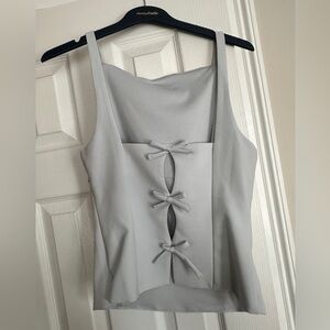 Zara Baby Blue Bow Top